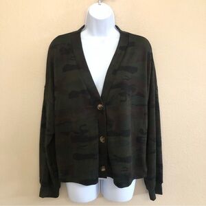 Social Standard by Sanctuary Daytripper Cardigan Mother Nature Camo Size XL